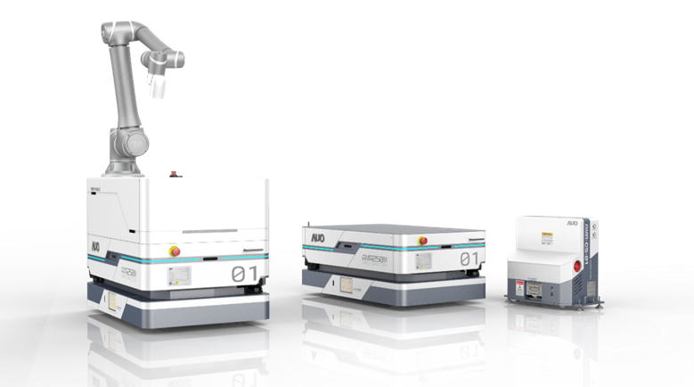 usdt數位開發的自主式移動機器人（AMR250M），搭配全向輪並結合AI演算法、2D LiDAR、3D攝影機等技術，協助客戶實現產線全自動化